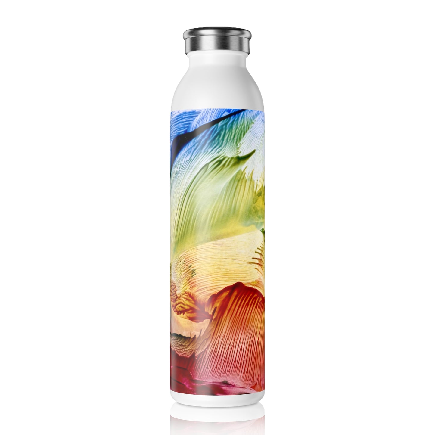 Stylish Slim Water Bottle, Earth, Art Design by Sincthus