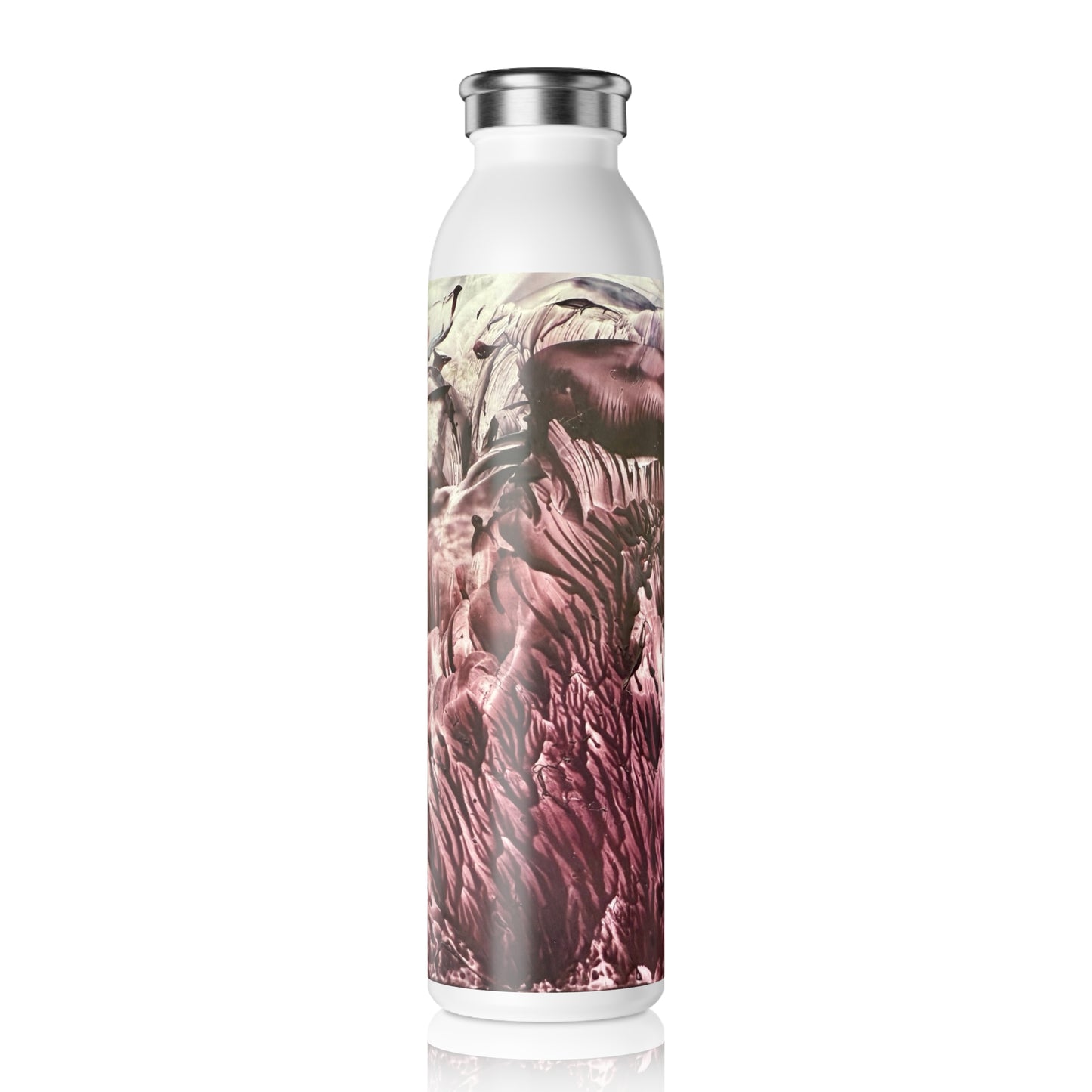 Stylish Slim Water Bottle, Wild Life, Art Design by Sincthus