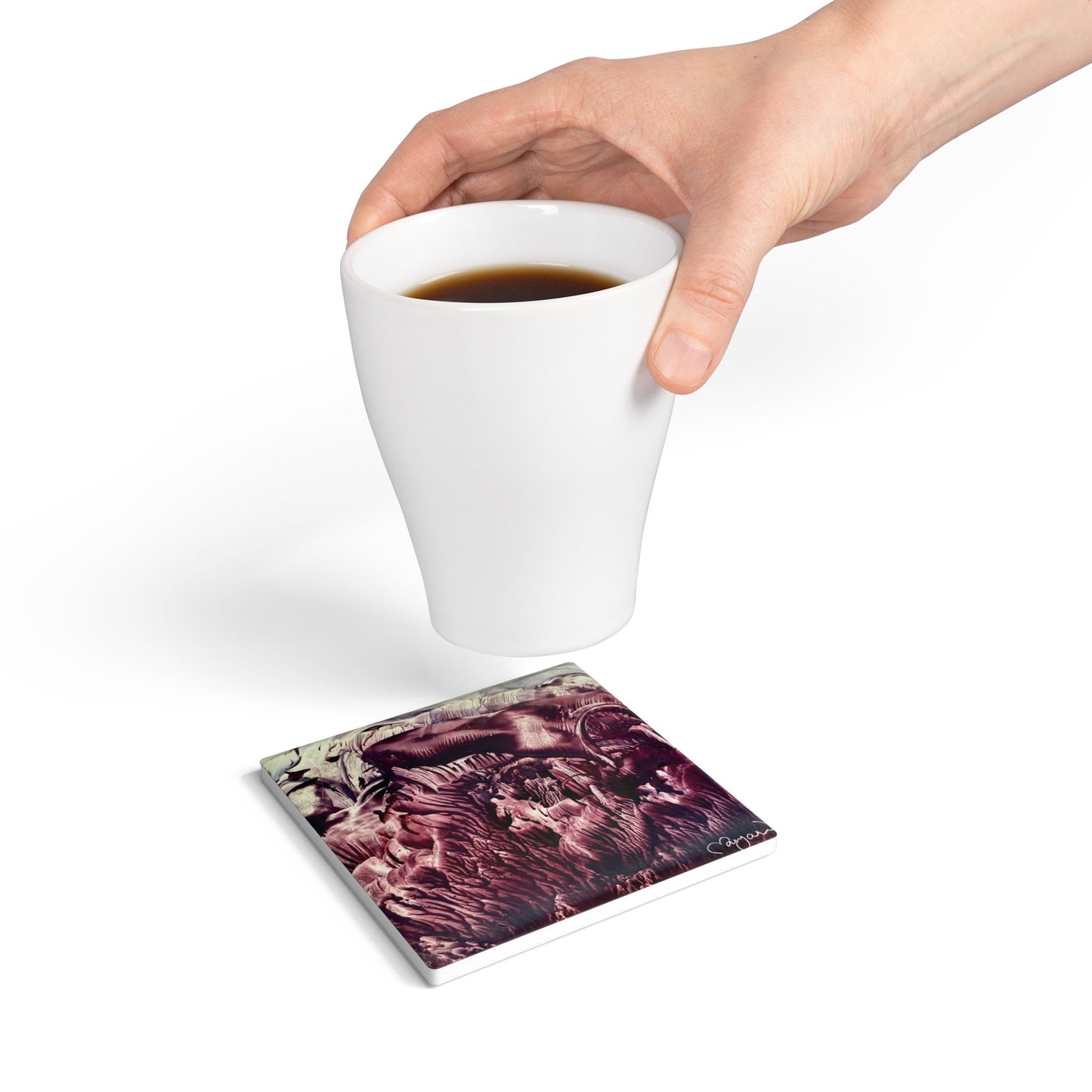 Ceramic Coaster, Wild Life, Art Design by Sincthus