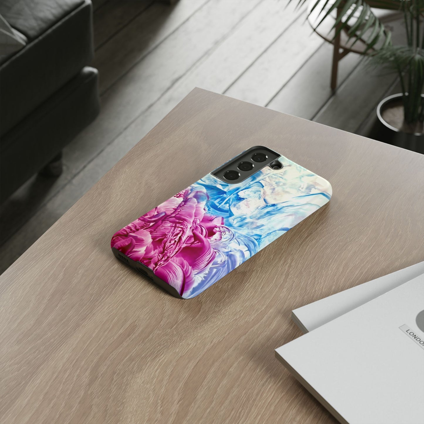 Stylish Hard Phone Case, White Horse, Art Design by Sincthus