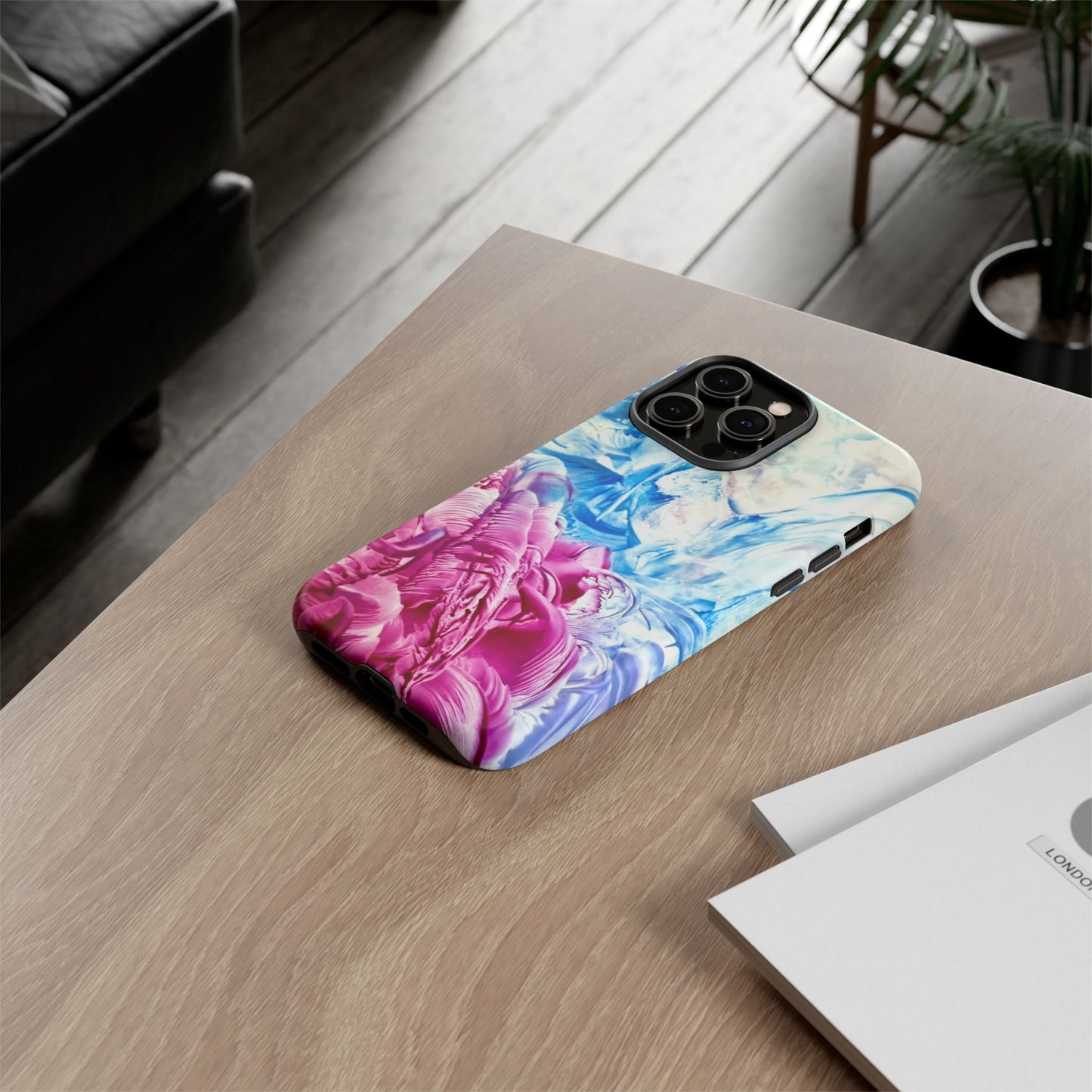 Stylish Hard Phone Case, White Horse, Art Design by Sincthus