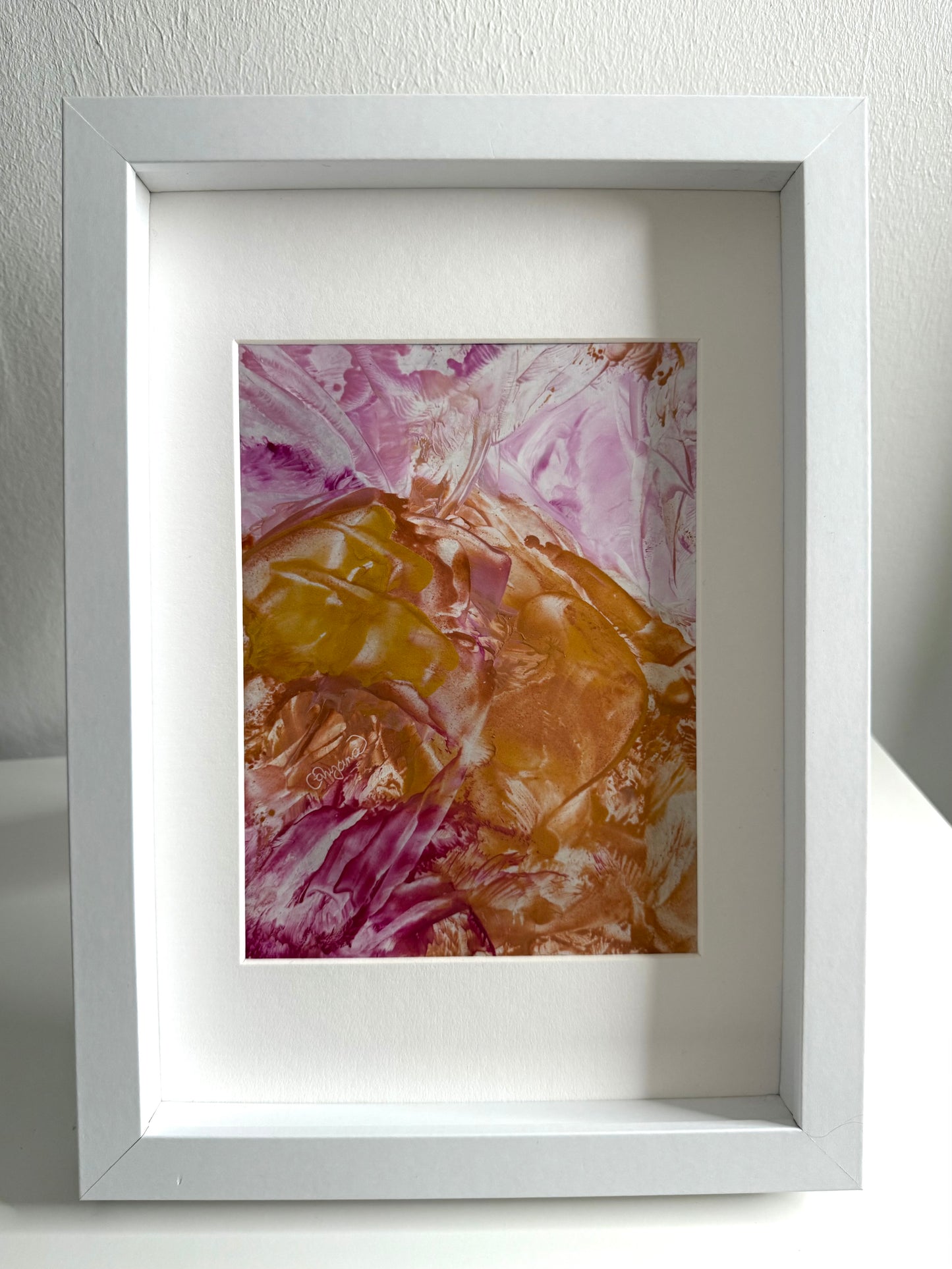 Heart of the Leaf, 2025, Original Encaustic Painting