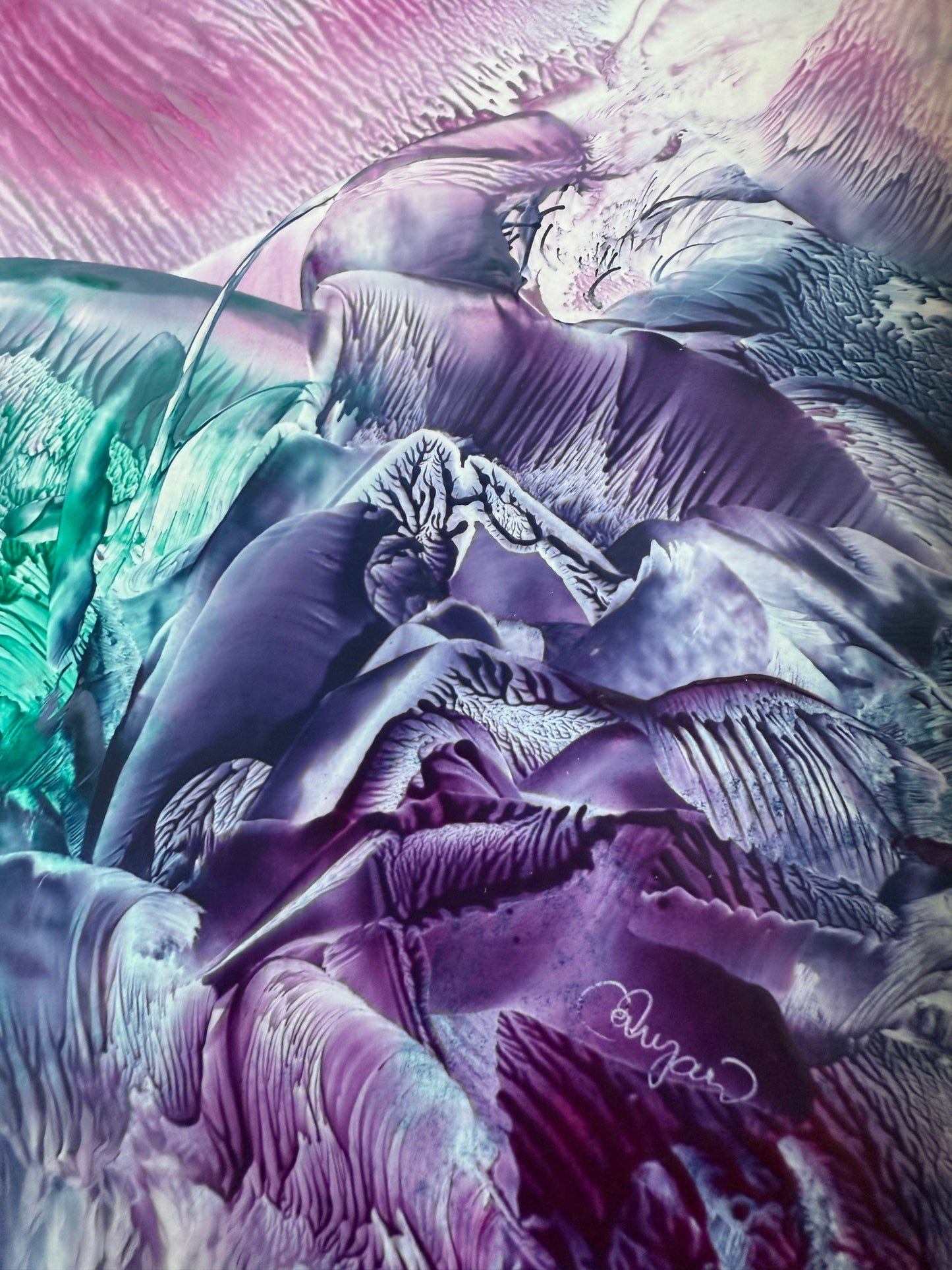 Sarastus, 2025, Original Encaustic Painting