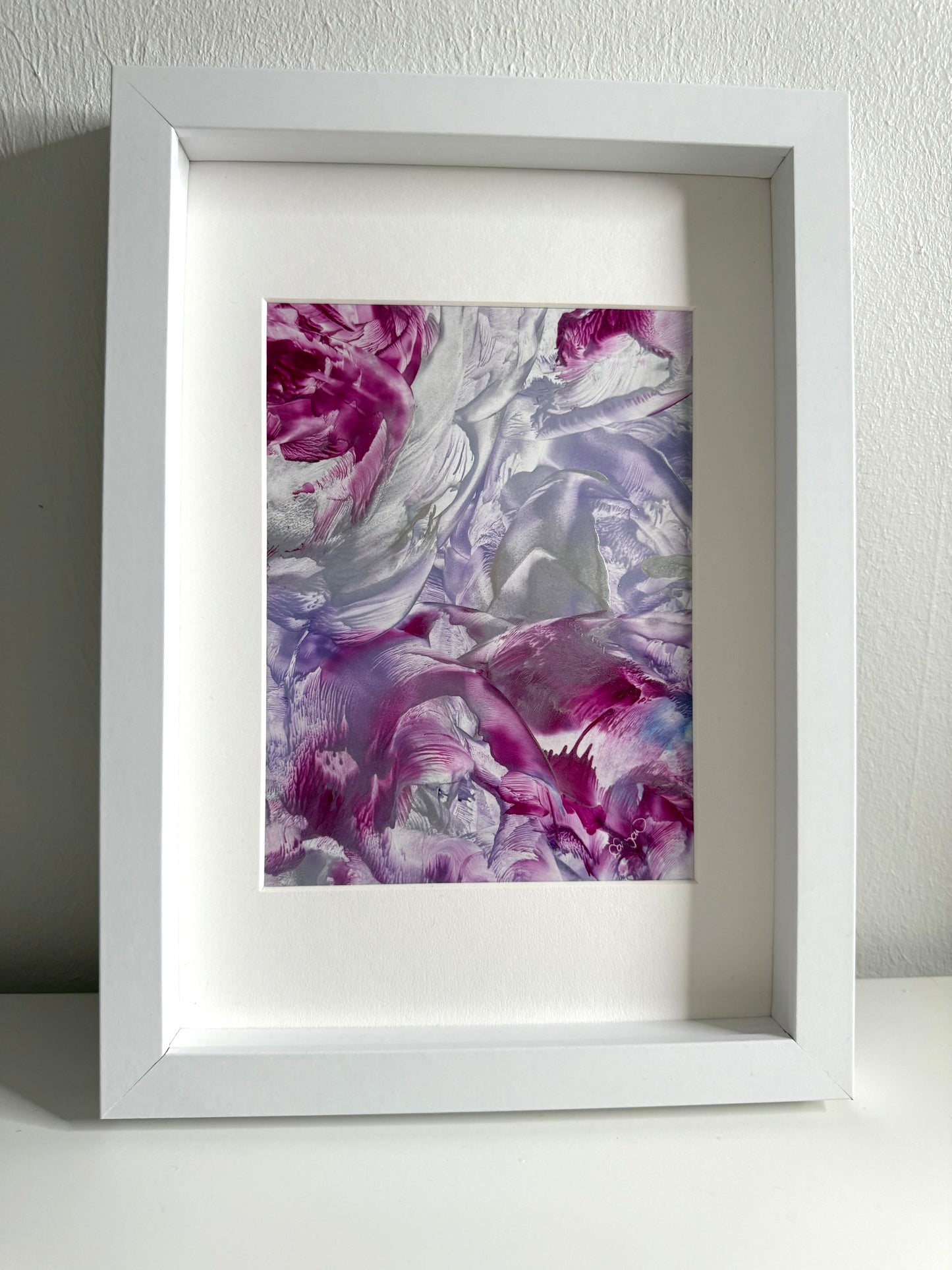 Silver Breath, 2025, Original Encaustic Painting