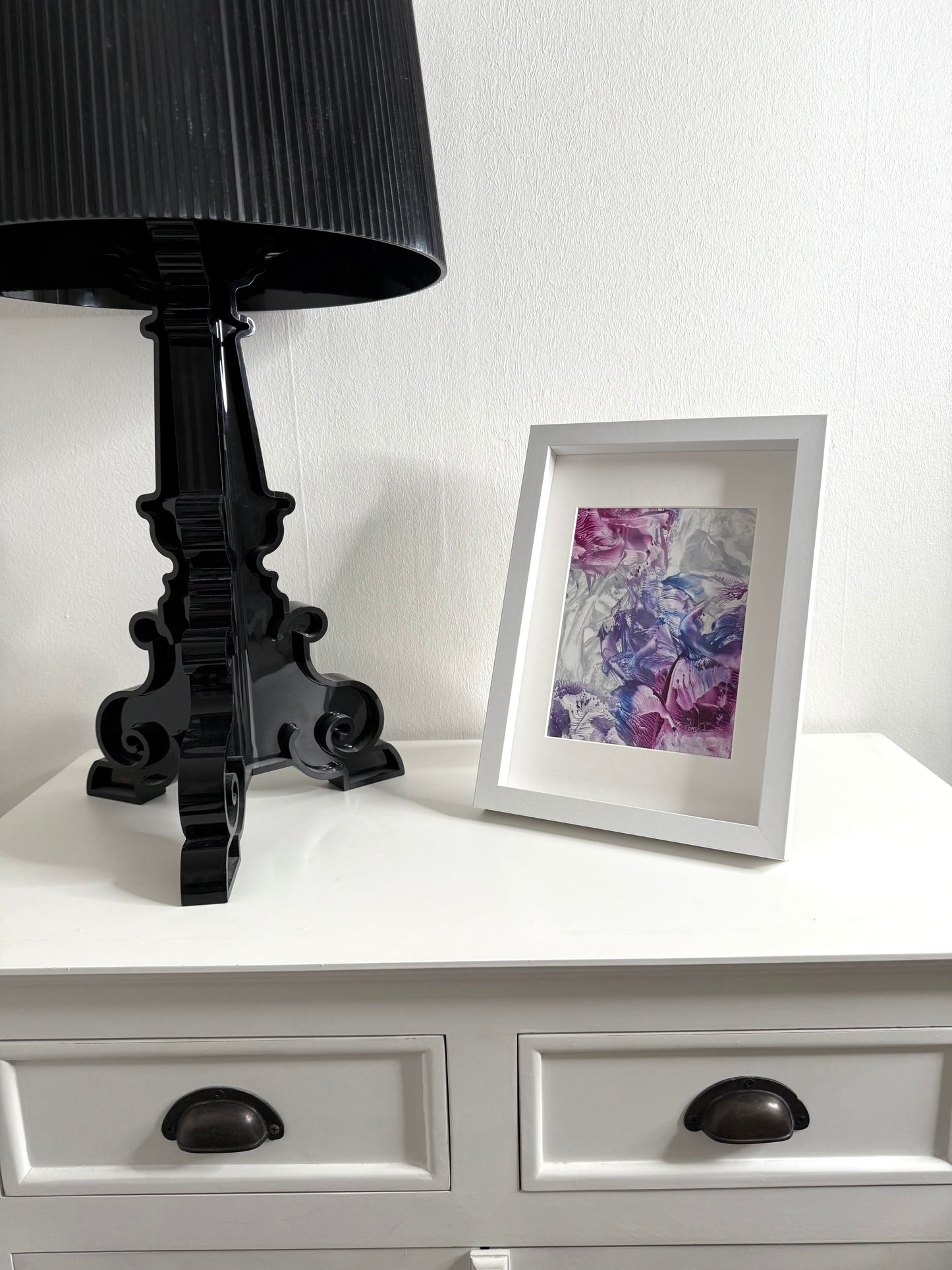 Where Silver Blooms, 2025, Original Encaustic Painting