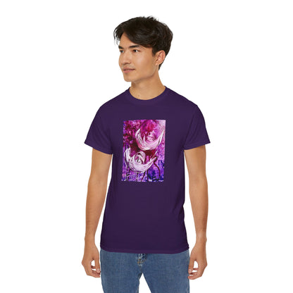 Unisex puuvillainen t-paita, Love Path, Art Design by Sincthus