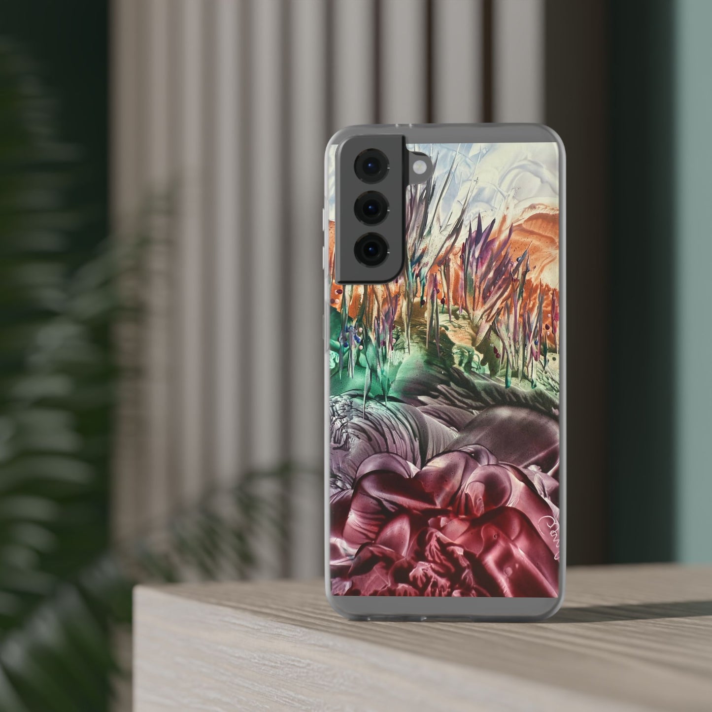 Puhelinkotelo, maisema, taidesuunnittelu, Sincthus