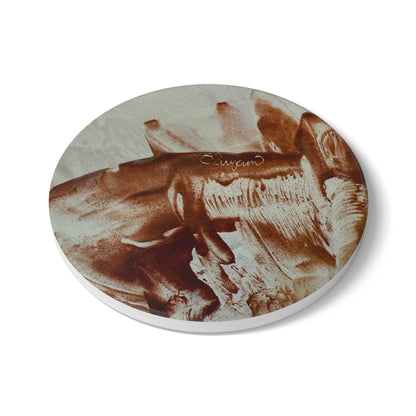 Ceramic Coaster, Together, Art Design by Sincthus