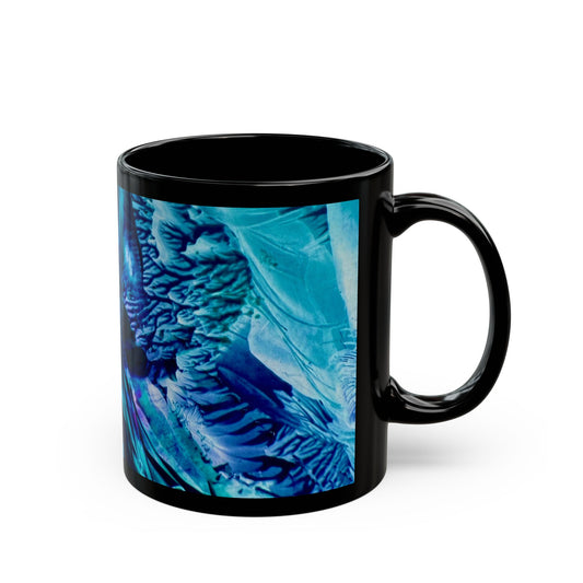 Black Ceramic Mug, Beautiful, Art Design by Sincthus