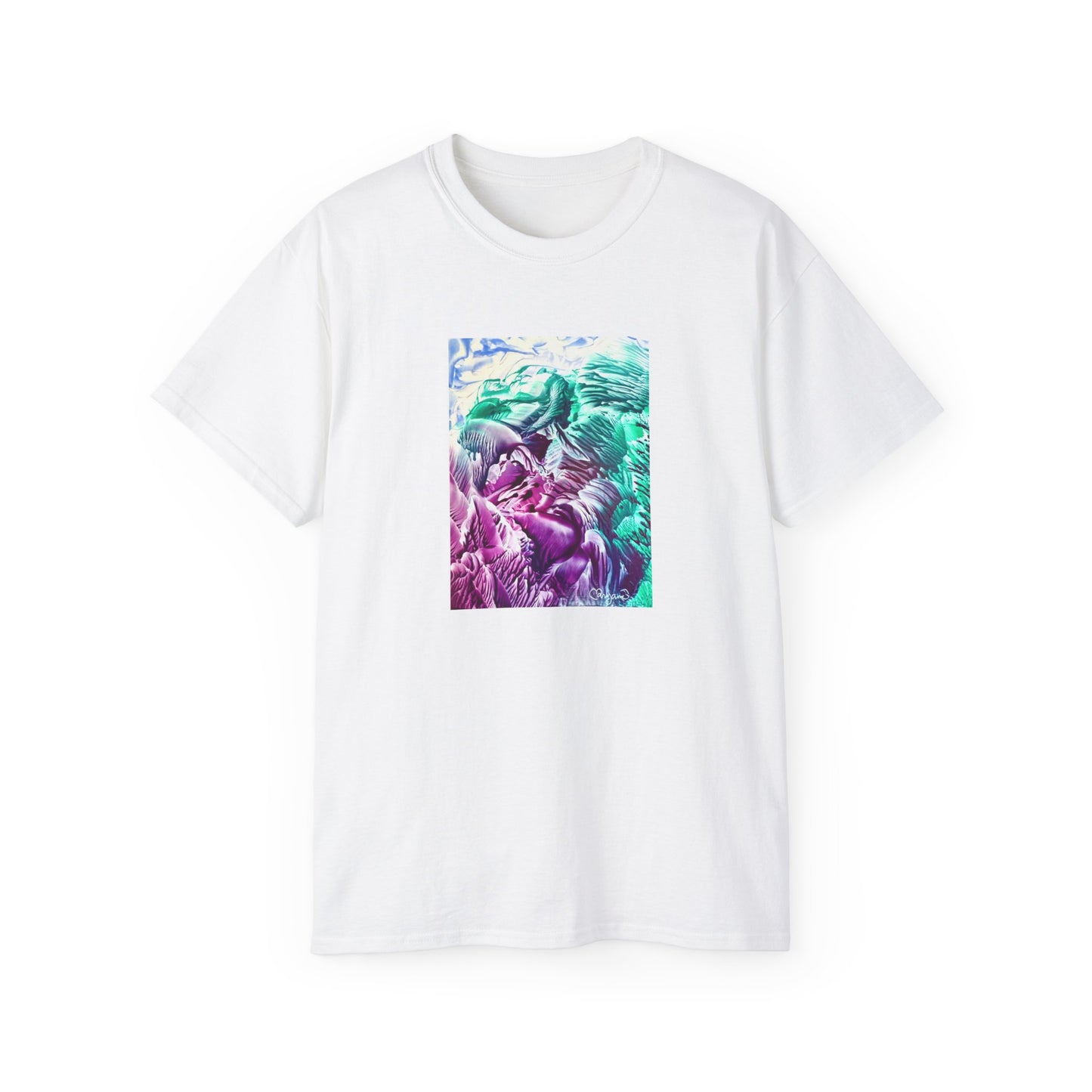 Unisex puuvillainen t-paita, Bloom, Art Design by Sincthus