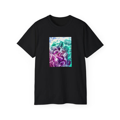 Unisex puuvillainen t-paita, Bloom, Art Design by Sincthus