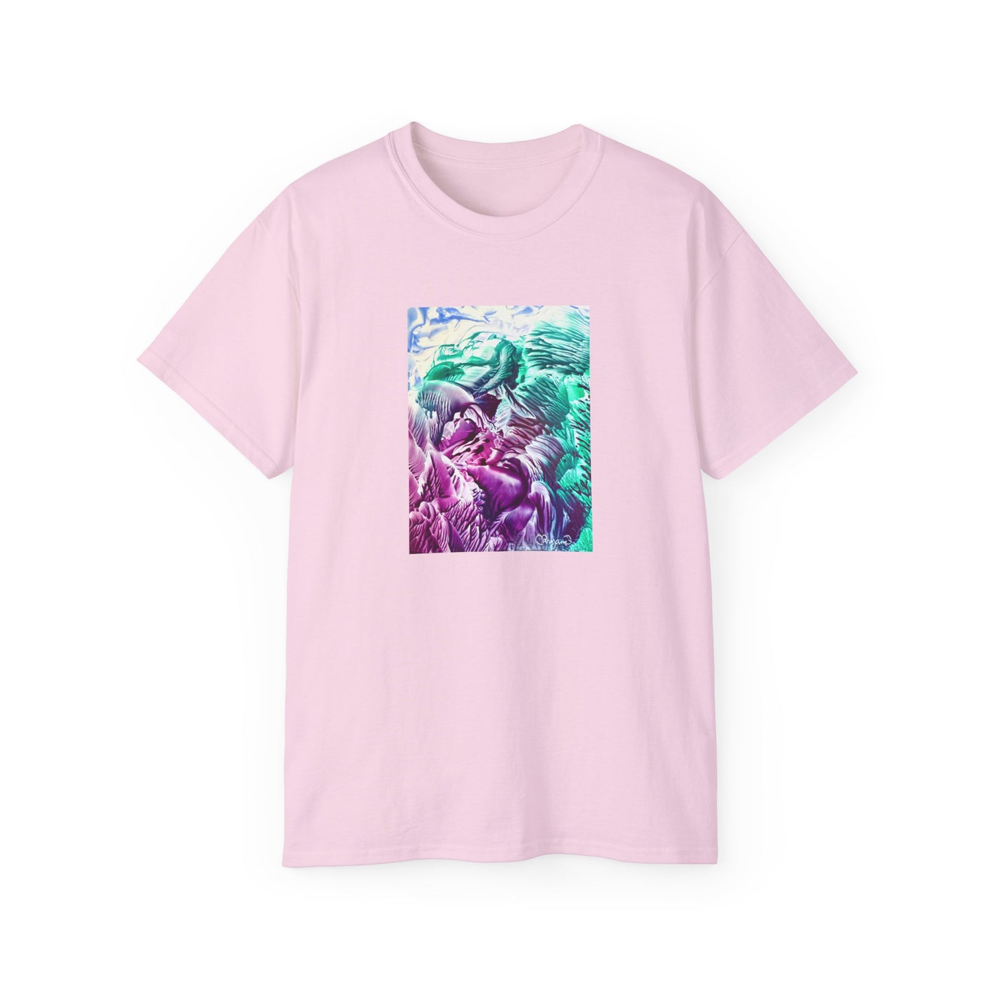 Unisex puuvillainen t-paita, Bloom, Art Design by Sincthus