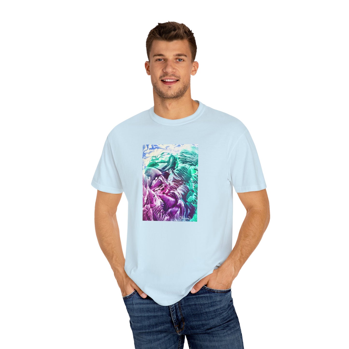Unisex Garment-Dyed T-shirt, Bloom, Art Design by Sincthus