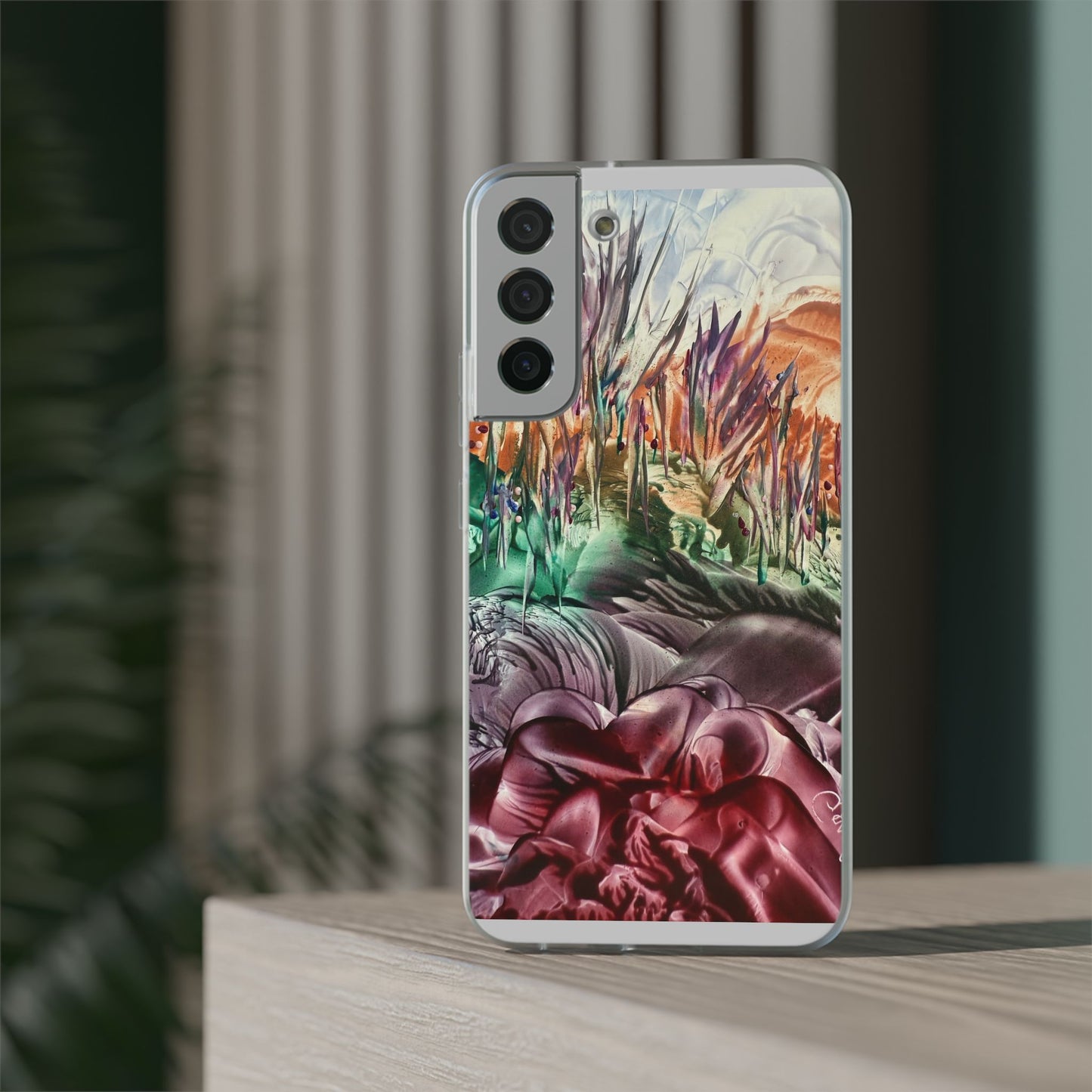 Puhelinkotelo, maisema, taidesuunnittelu, Sincthus