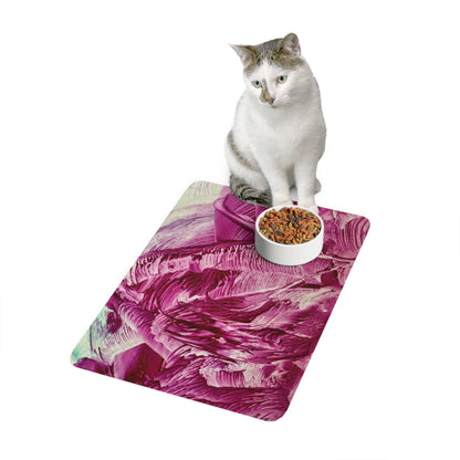 Elegant Pet Food Mat, Day walk, Art Design by Sincthus