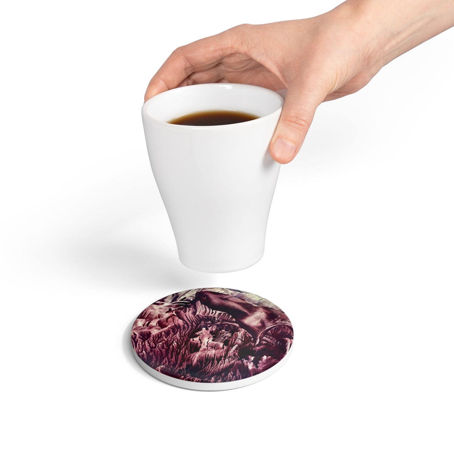 Ceramic Coaster, Wild Life, Art Design by Sincthus