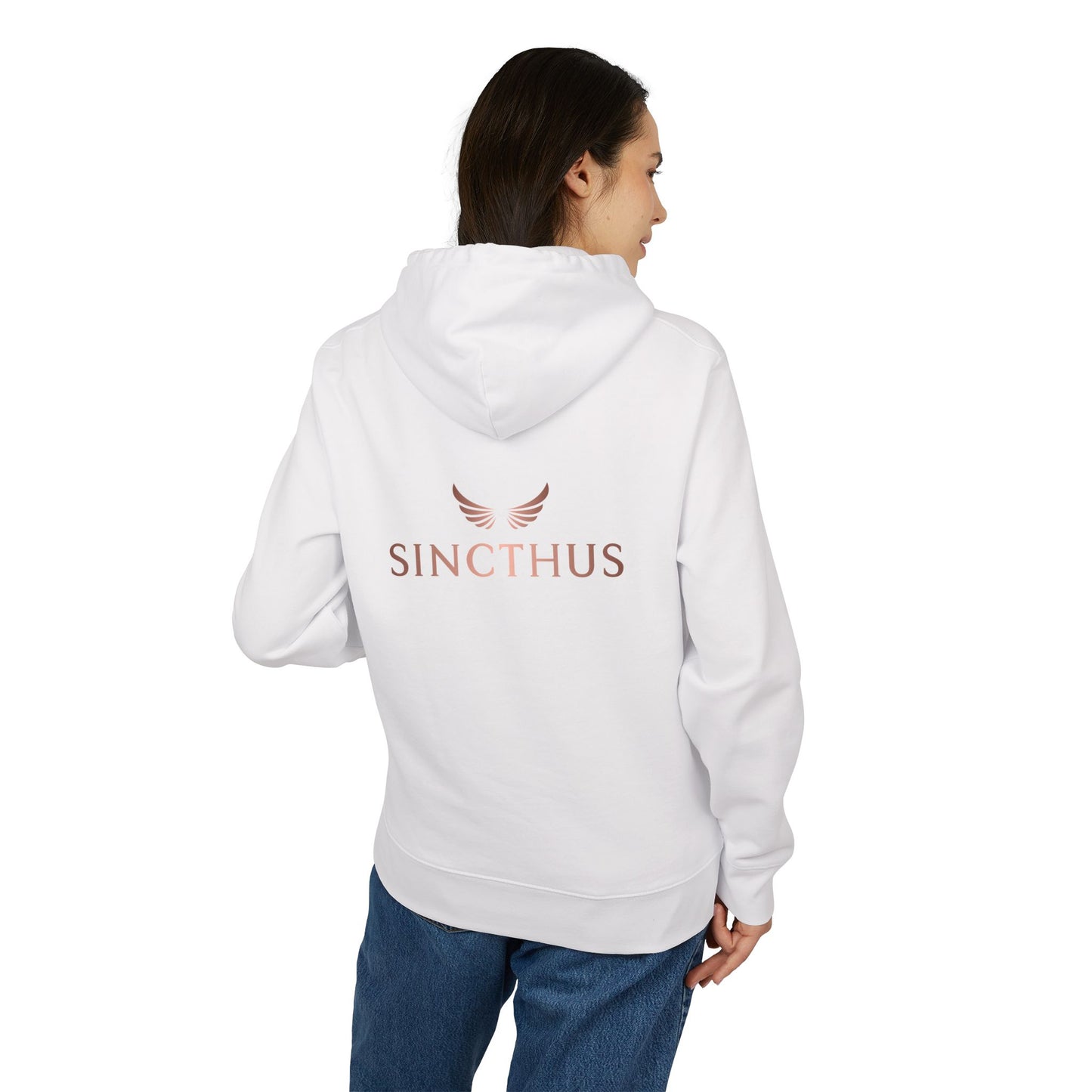 Unisex-huppari, Sincthus, logo selässä