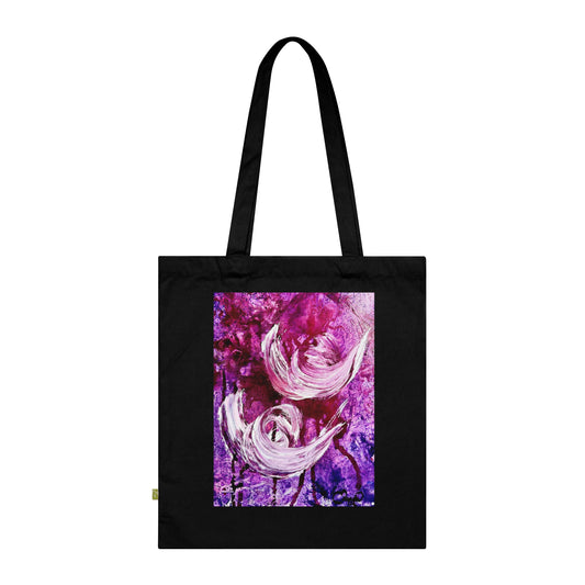 Luomupuuvillainen kangaskassi, Love Path, Art Design by Sincthus