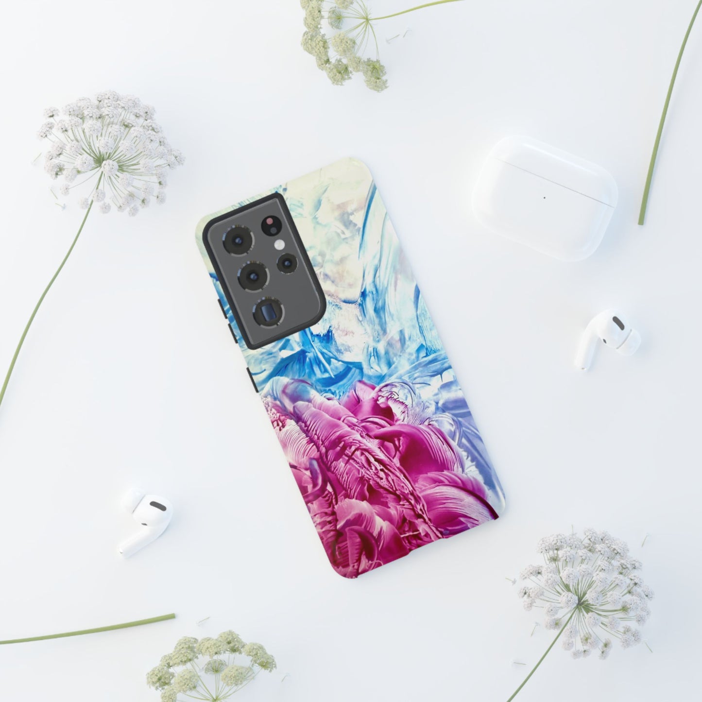 Tyylikäs puhelinkotelo, White Horse, Art Design by Sincthus