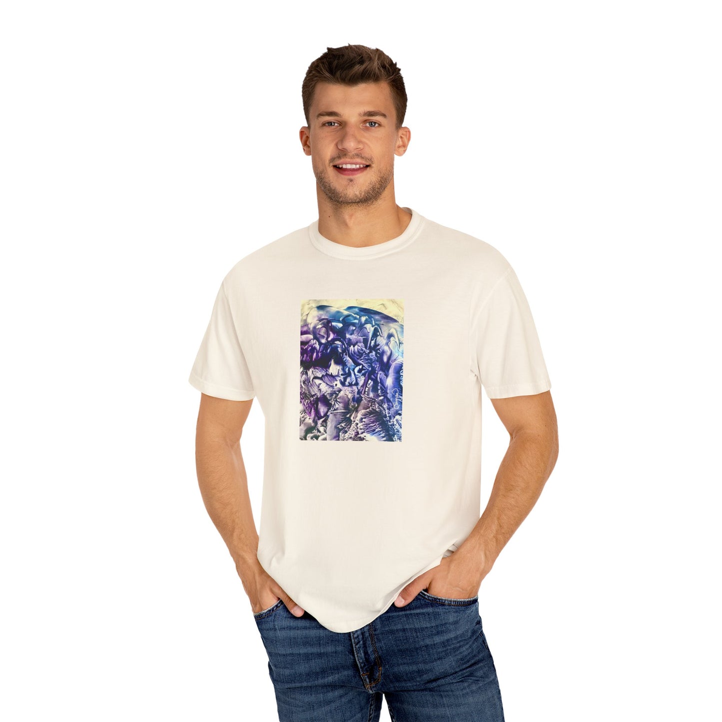 Unisex Garment-Dyed T-shirt, Flood, Art Design by Sincthus