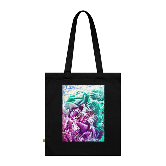 Luomupuuvillainen kangaskassi, Bloom, Art Design by Sincthus