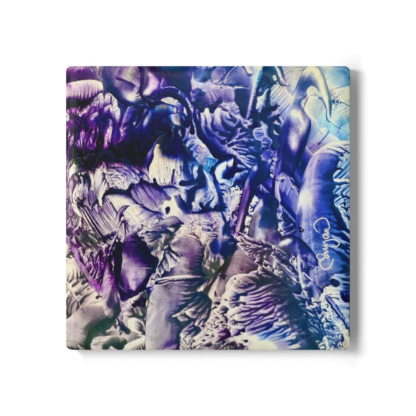 Ceramic Coaster, Flood, Art Design by Sincthus