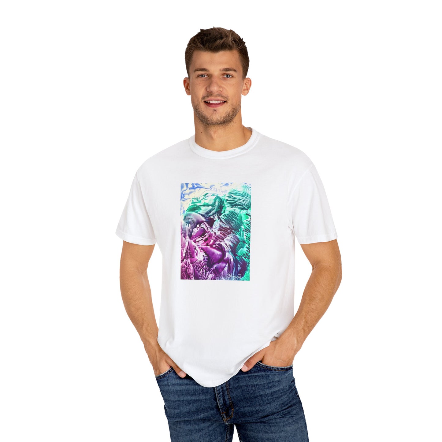 Unisex Garment-Dyed T-shirt, Bloom, Art Design by Sincthus