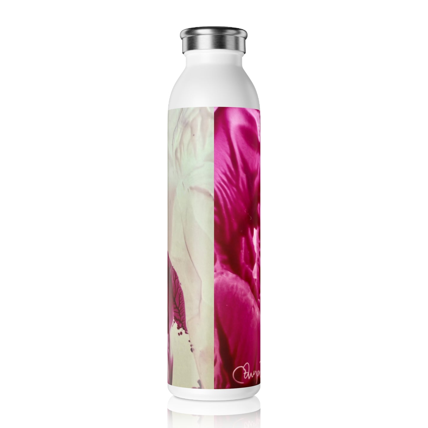 Stylish Slim Water Bottle, Mother, Art Design by Sincthus
