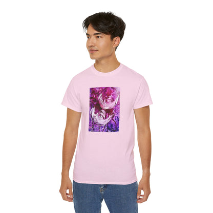 Unisex puuvillainen t-paita, Love Path, Art Design by Sincthus