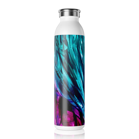 Stylish Slim Water Bottle, Beautiful, Art Design by Sincthus