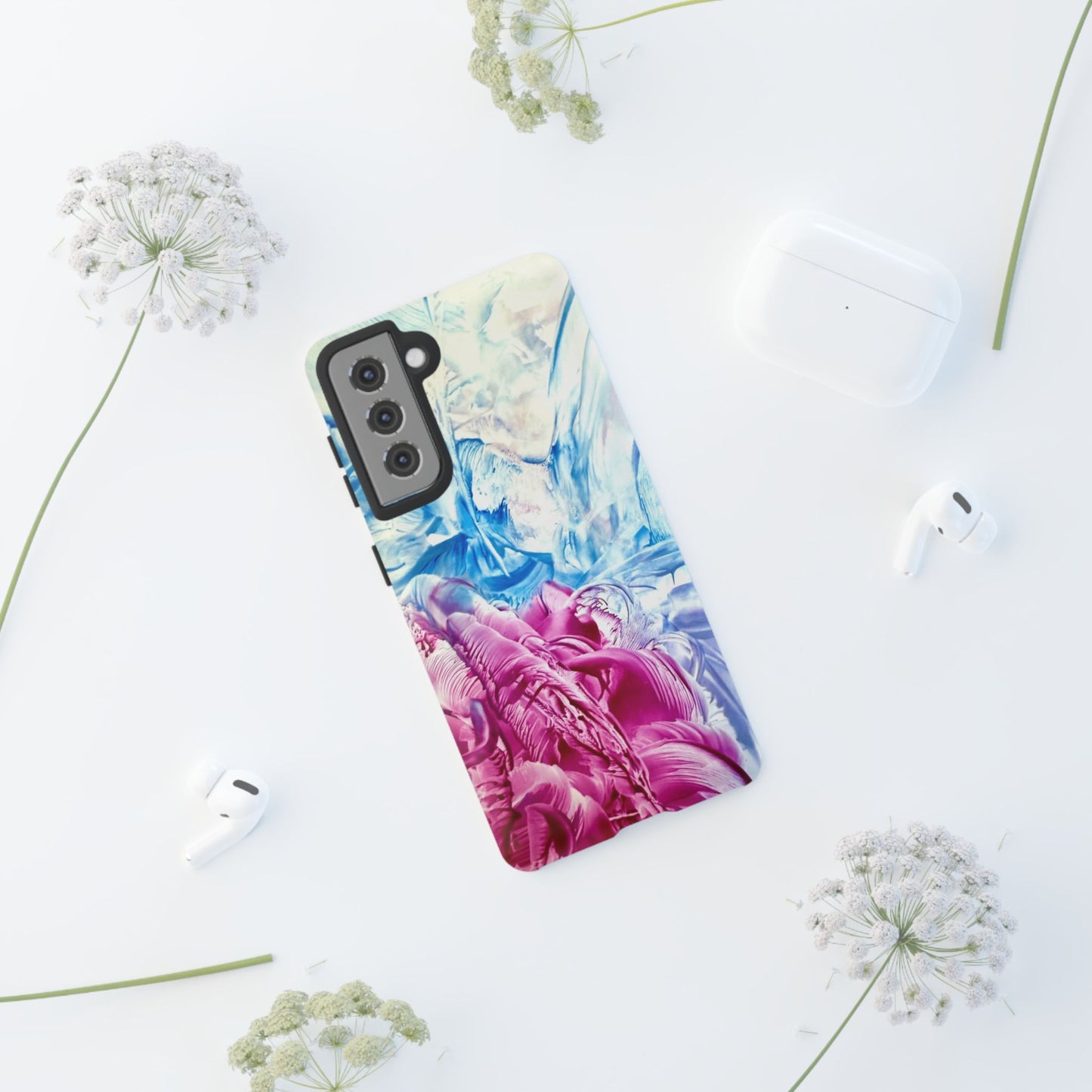 Tyylikäs puhelinkotelo, White Horse, Art Design by Sincthus