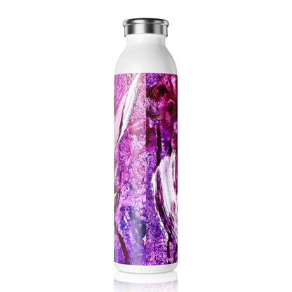 Stylish Slim Water Bottle, Love Path, Art Design by Sincthus