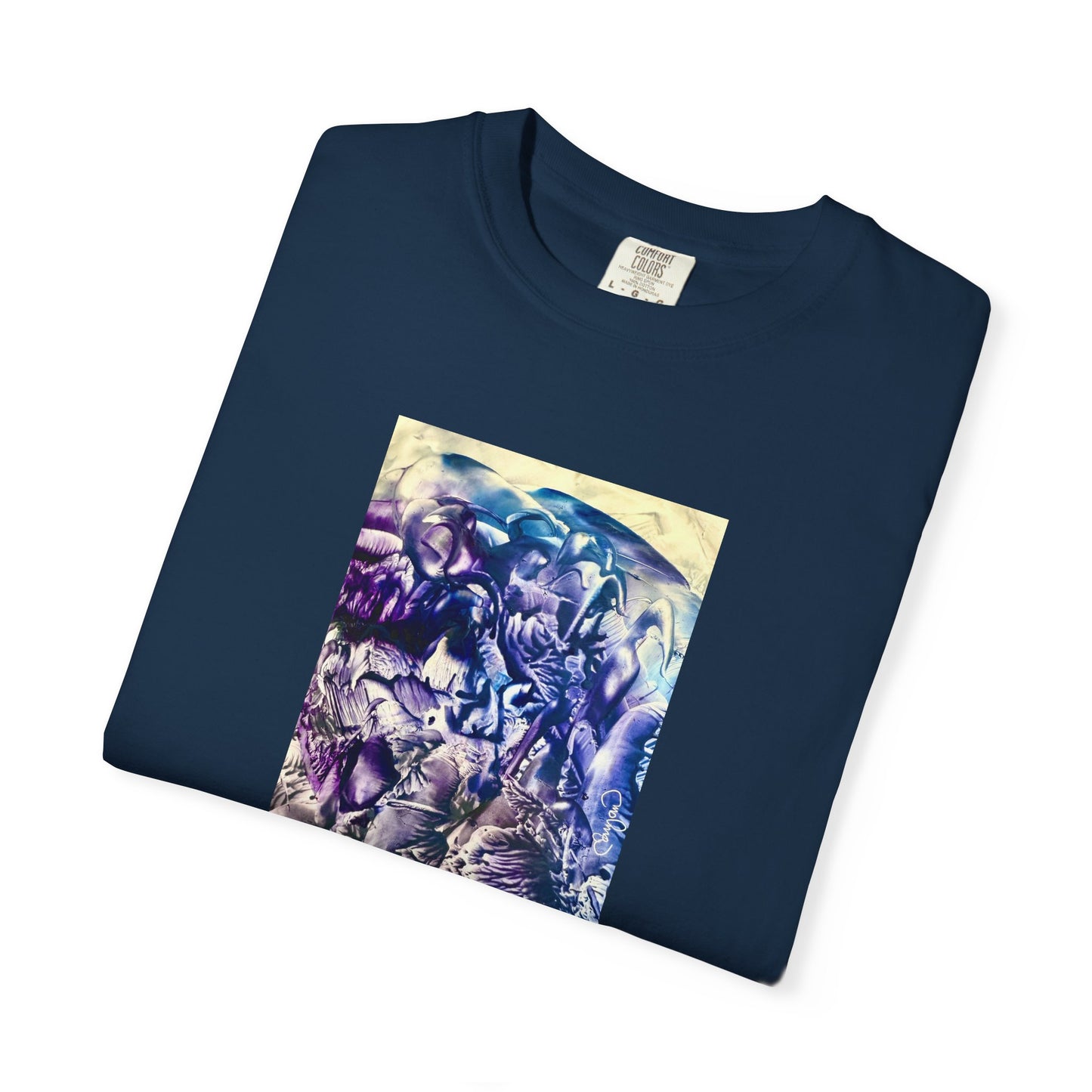 Unisex Garment-Dyed T-shirt, Flood, Art Design by Sincthus