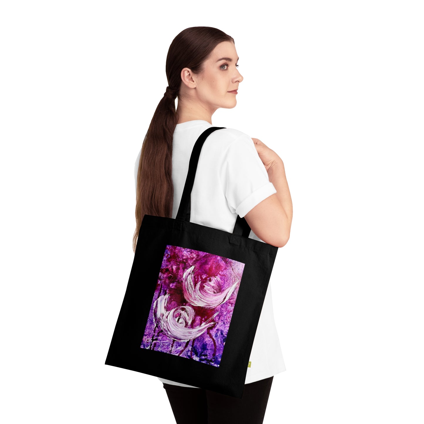 Organic Cotton Tote Bag, Love Path, Art Design by Sincthus