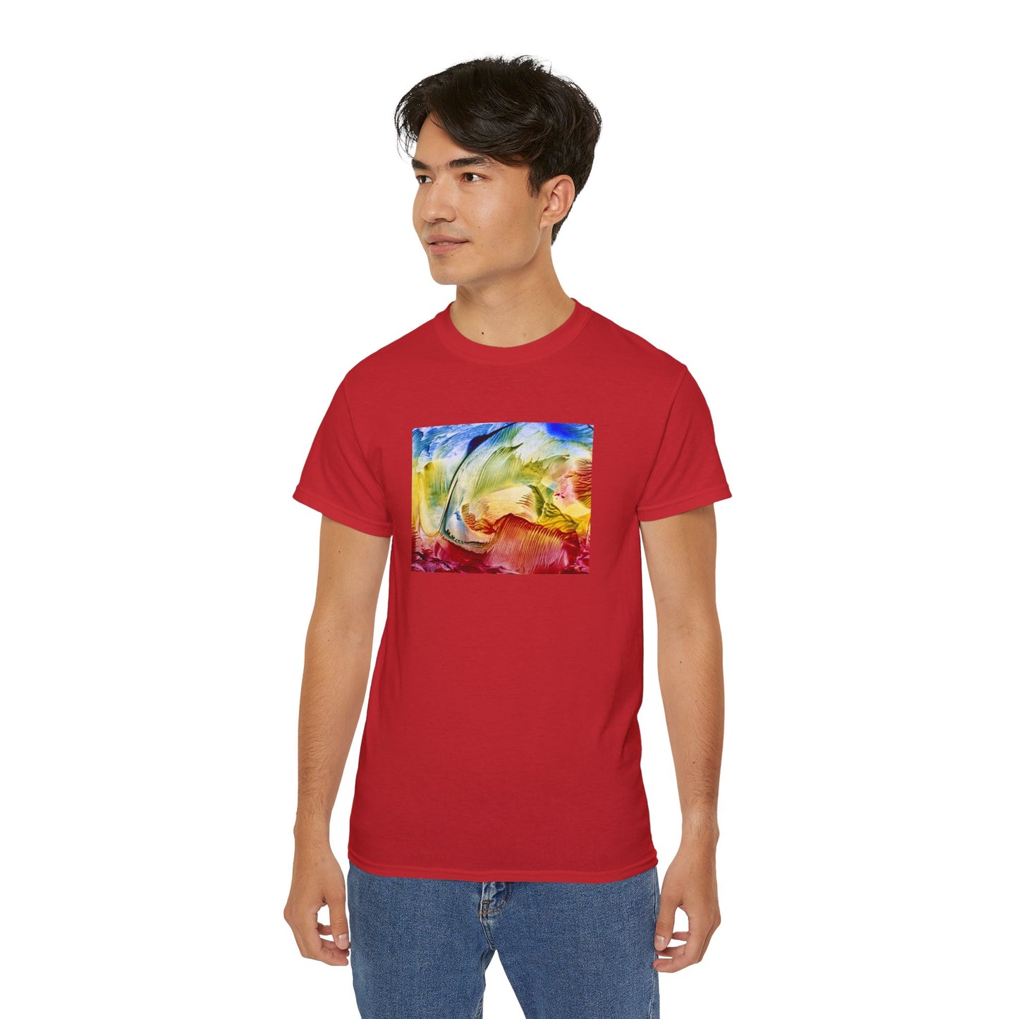 Unisex puuvillainen t-paita, Earth, Art Design by Sincthus