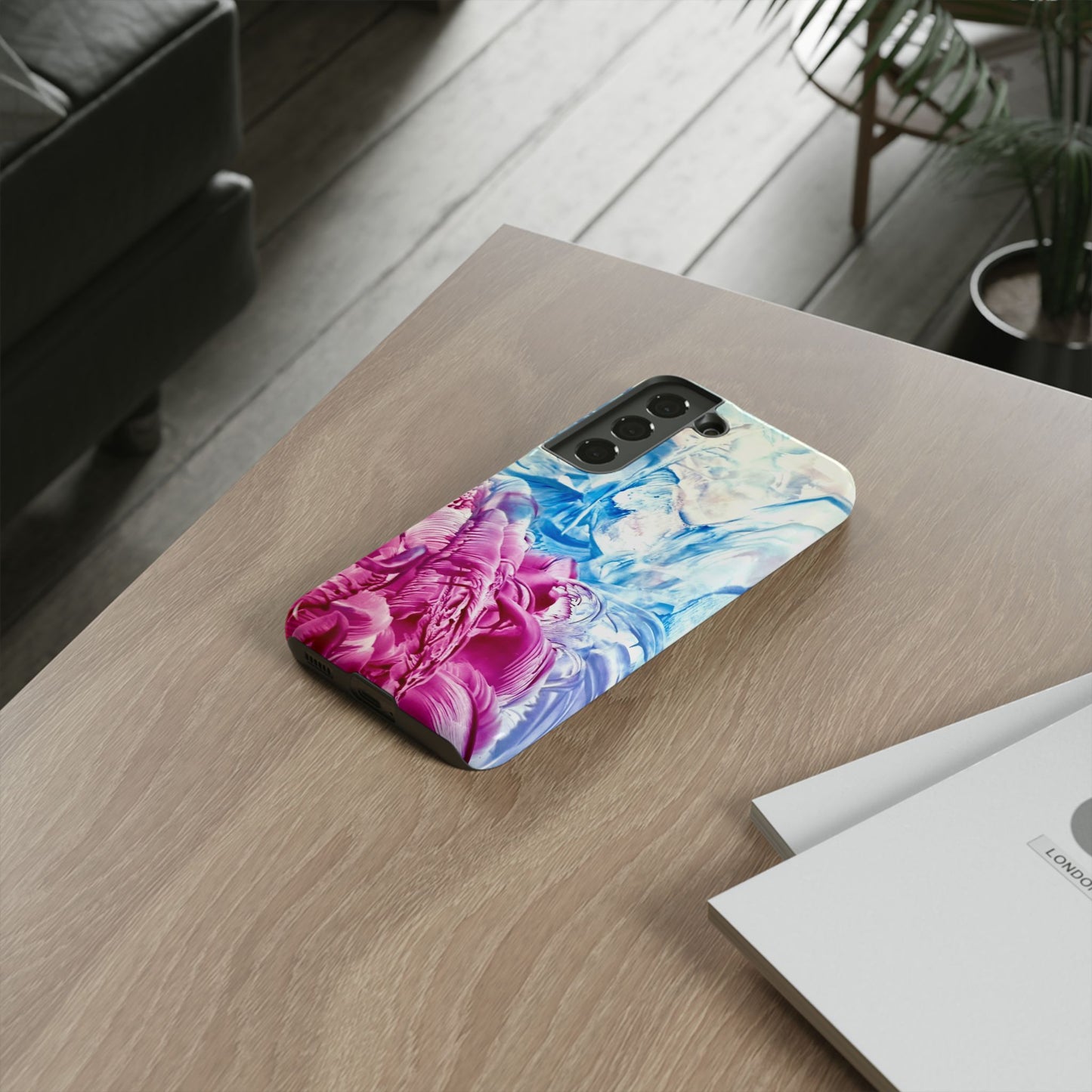 Stylish Hard Phone Case, White Horse, Art Design by Sincthus