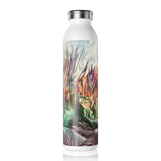 Stylish Slim Water Bottle, Landscape, Art Design by Sincthus