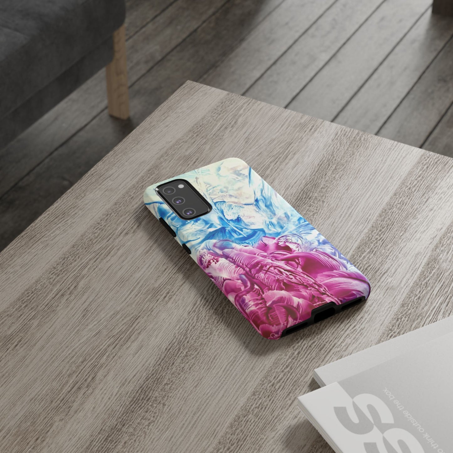Stylish Hard Phone Case, White Horse, Art Design by Sincthus