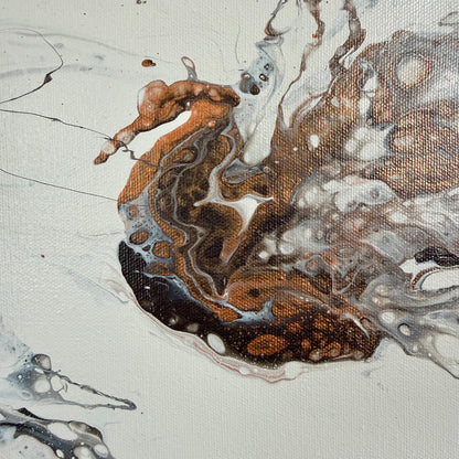 The Ape That Fell, 2025, Pouring