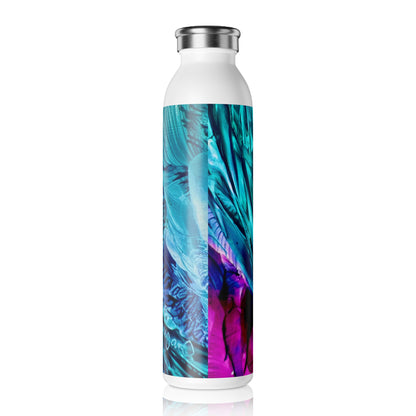 Stylish Slim Water Bottle, Beautiful, Art Design by Sincthus