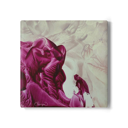 Ceramic Coaster, Mother, Art Design by Sincthus