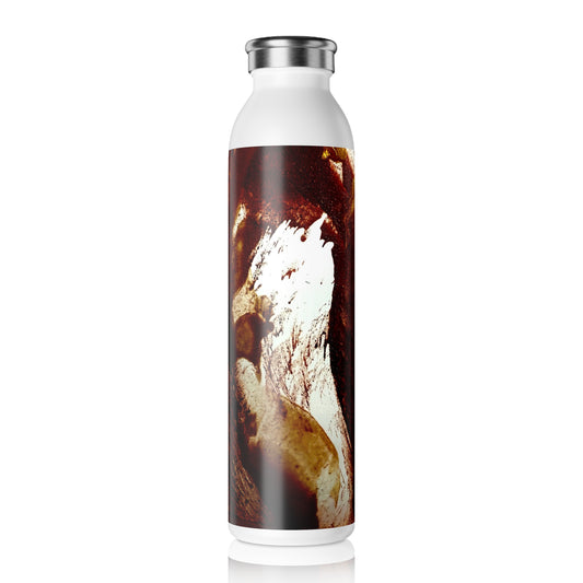 Stylish Slim Water Bottle, Autumn, Art Design by Sincthus