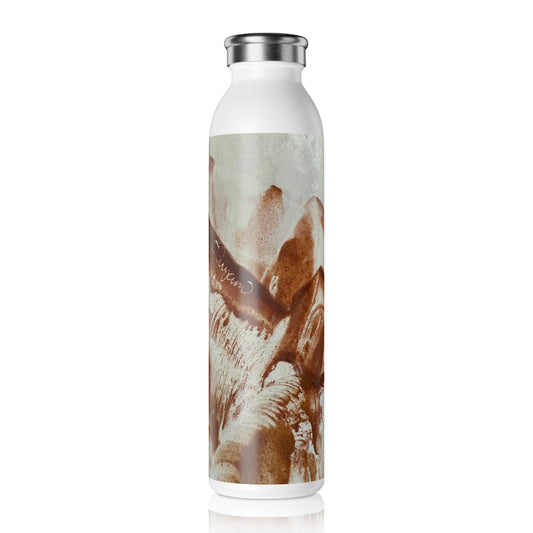 Stylish Slim Water Bottle, Together, Art Design by Sincthus