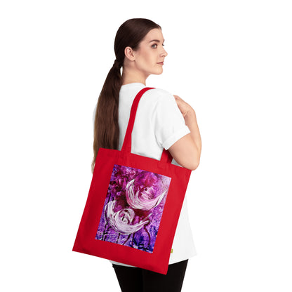 Luomupuuvillainen kangaskassi, Love Path, Art Design by Sincthus