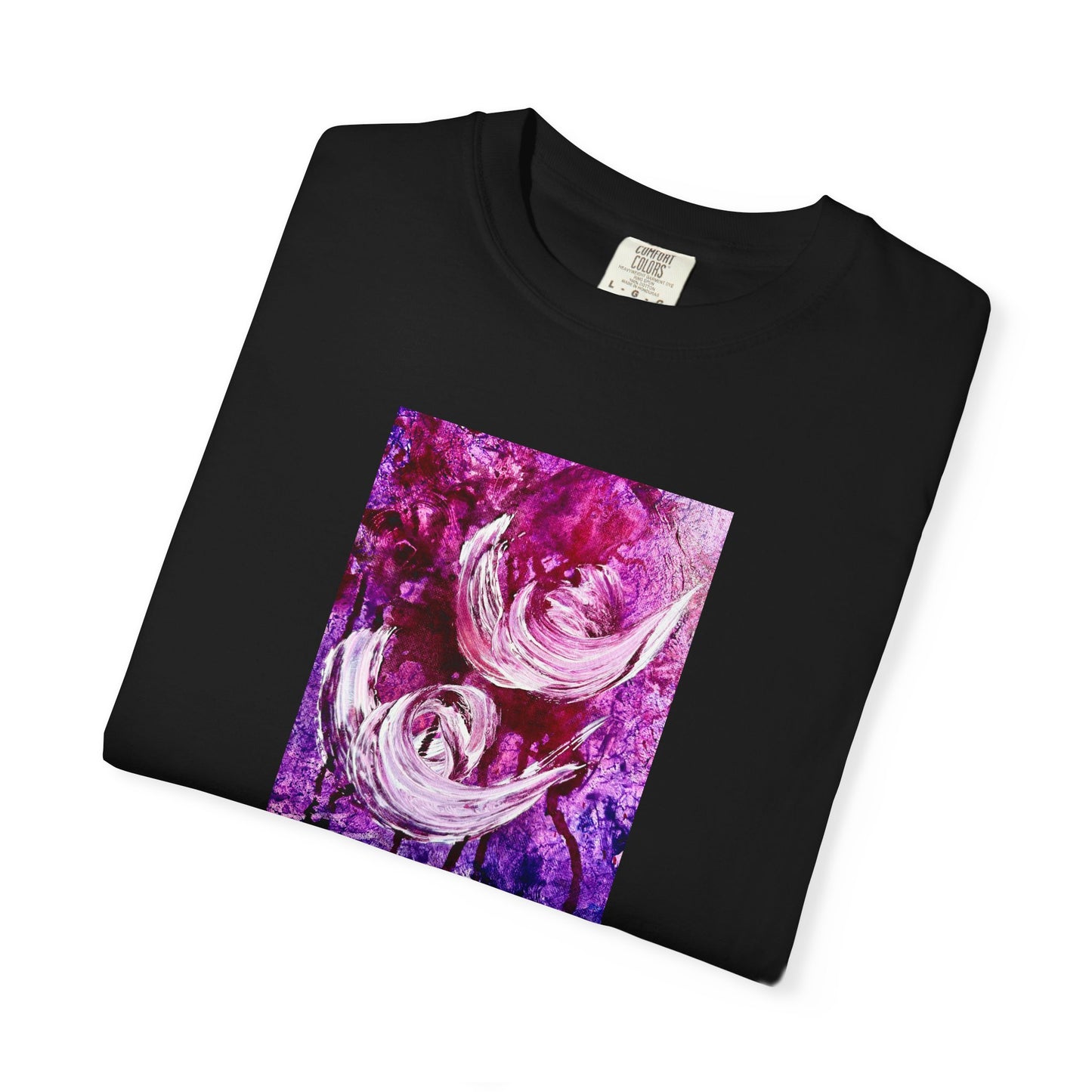 Unisex Garment-Dyed T-shirt, Love Path, Art Design by Sincthus