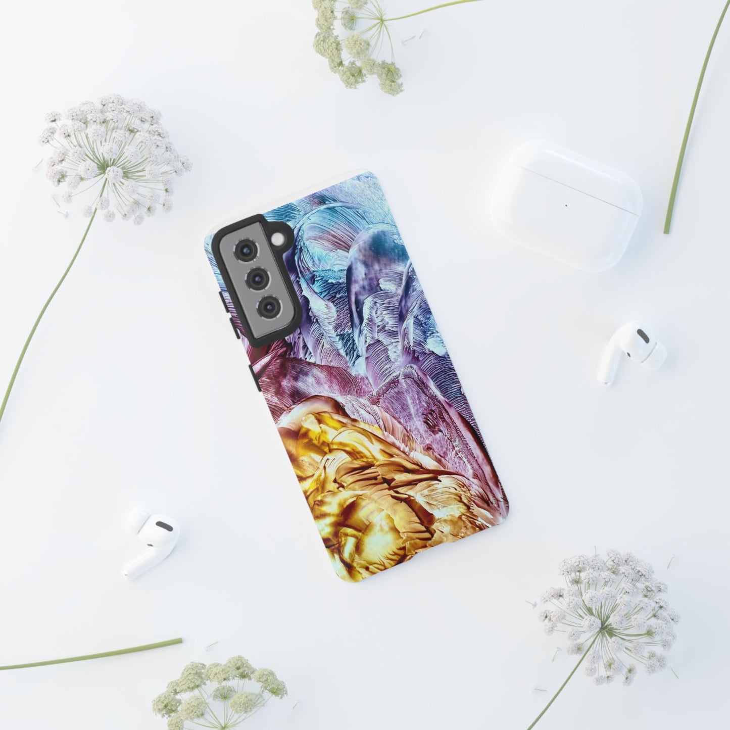 Stylish Hard Phone Case, Waves, Art Design by Sincthus