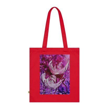 Luomupuuvillainen kangaskassi, Love Path, Art Design by Sincthus