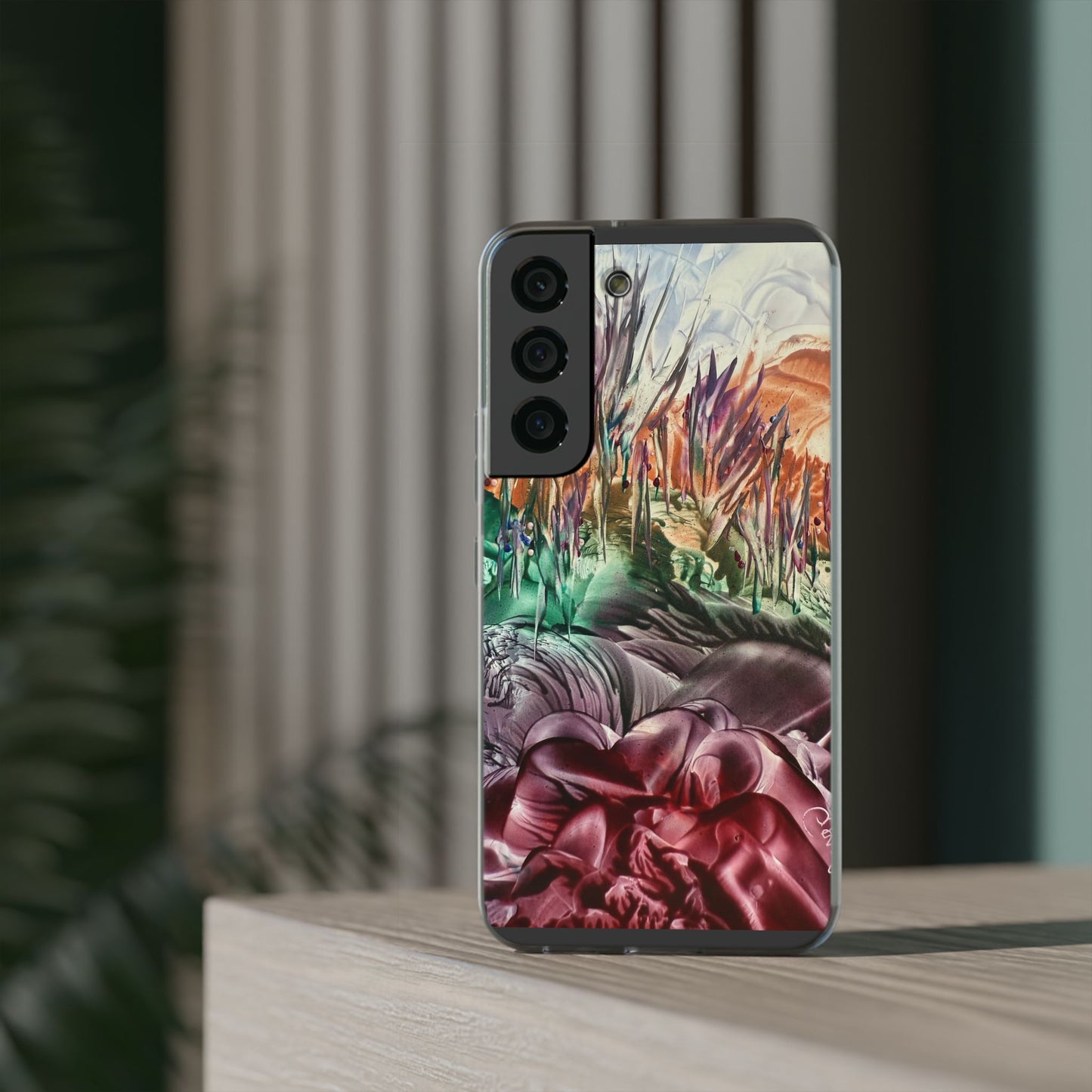 Puhelinkotelo, maisema, taidesuunnittelu, Sincthus