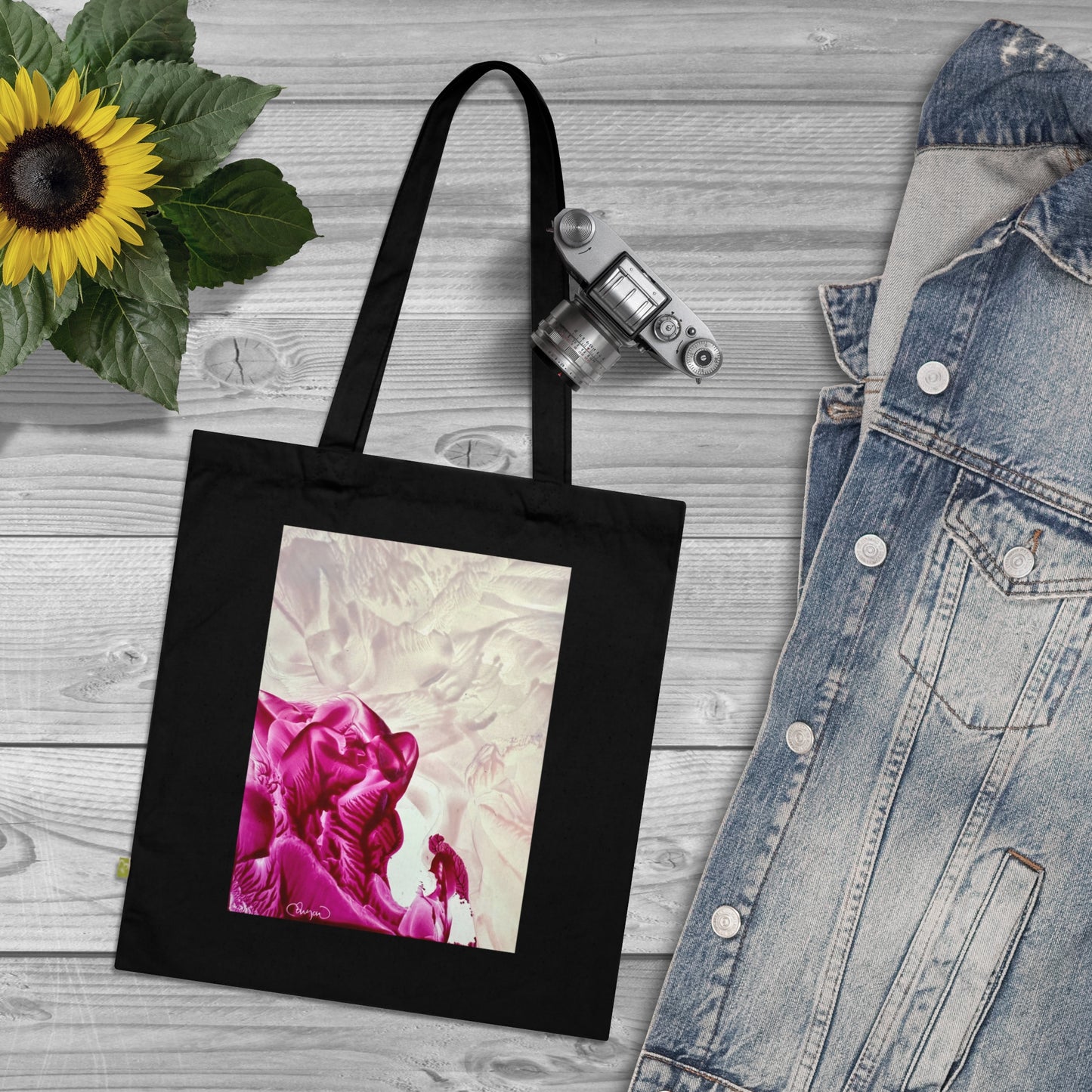 Luomupuuvillainen kangaskassi, Mother, Art Design by Sincthus