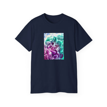 Unisex puuvillainen t-paita, Bloom, Art Design by Sincthus